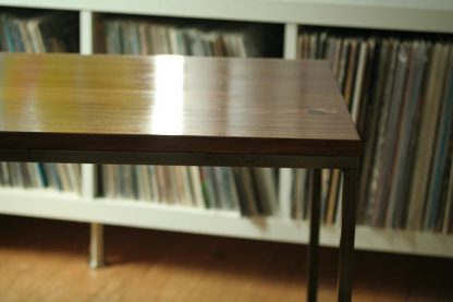 Modern Metal Box Frame Coffee Table Solid Wood Living Room Custom Table - Image 8
