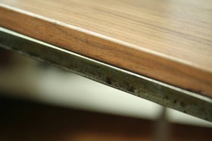 Modern Metal Box Frame Coffee Table Solid Wood Living Room Custom Table - Image 5