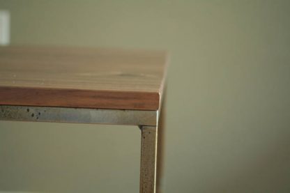 Modern Metal Box Frame Coffee Table Solid Wood Living Room Custom Table - Image 6