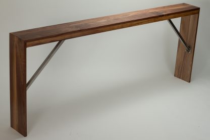 Modern Behind the Couch Table Solid Wood Living Room Custom Table