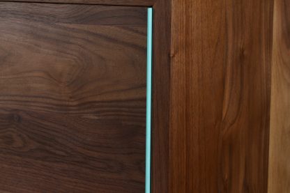 Solid Walnut Media Console Credenza Mid-Century Modern MCM Living Room - Image 7