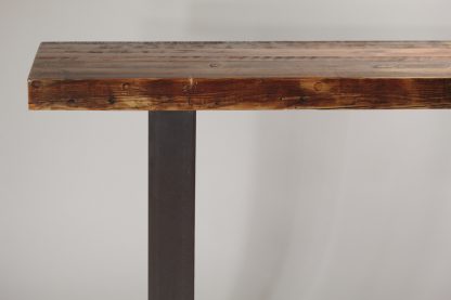 Reclaimed Lumber and Steel Entry Table/Console Solid Wood Living Room Custom Table - Image 7